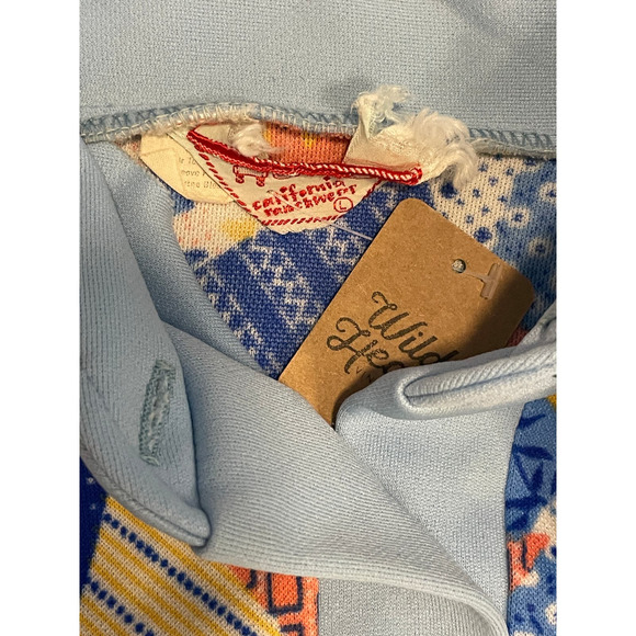 Vintage 70s H Bar C Quilted Patchwork Polo Shirt - Picture 2 of 2